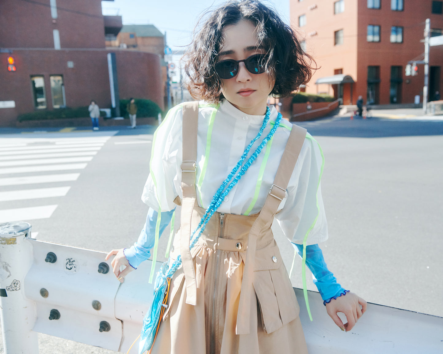 Neon Green Piped Shirt