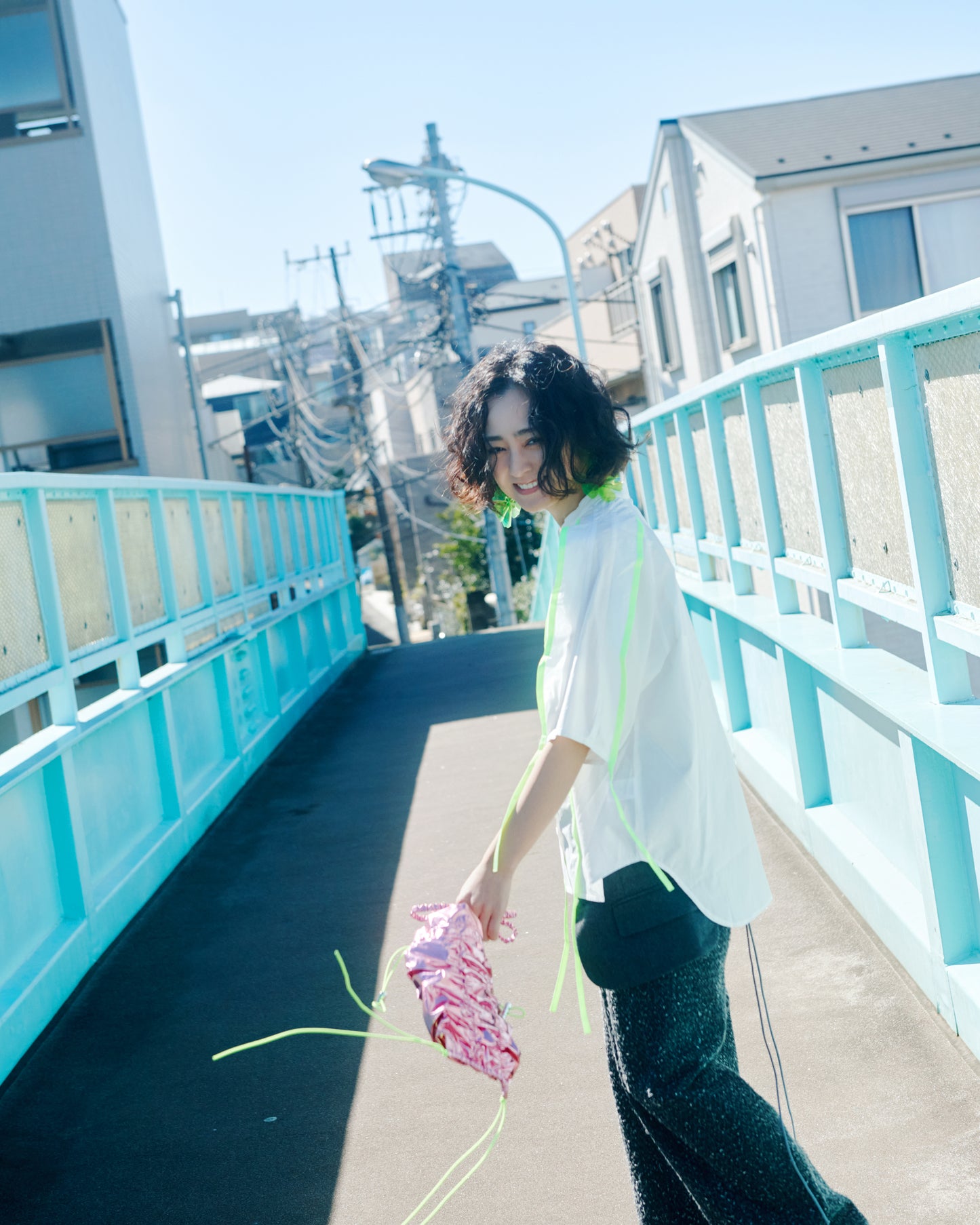 Neon Green Piped Shirt