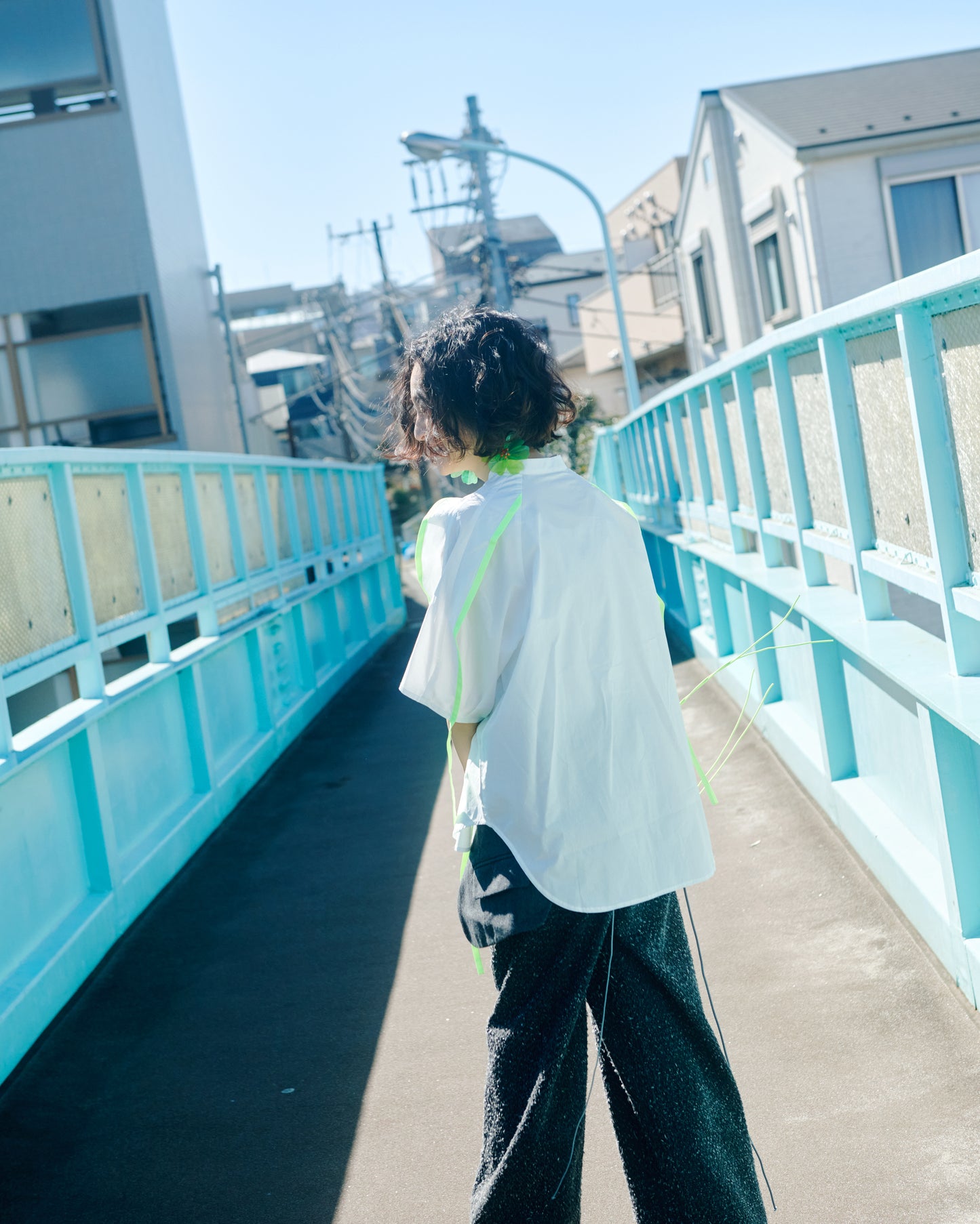 Neon Green Piped Shirt