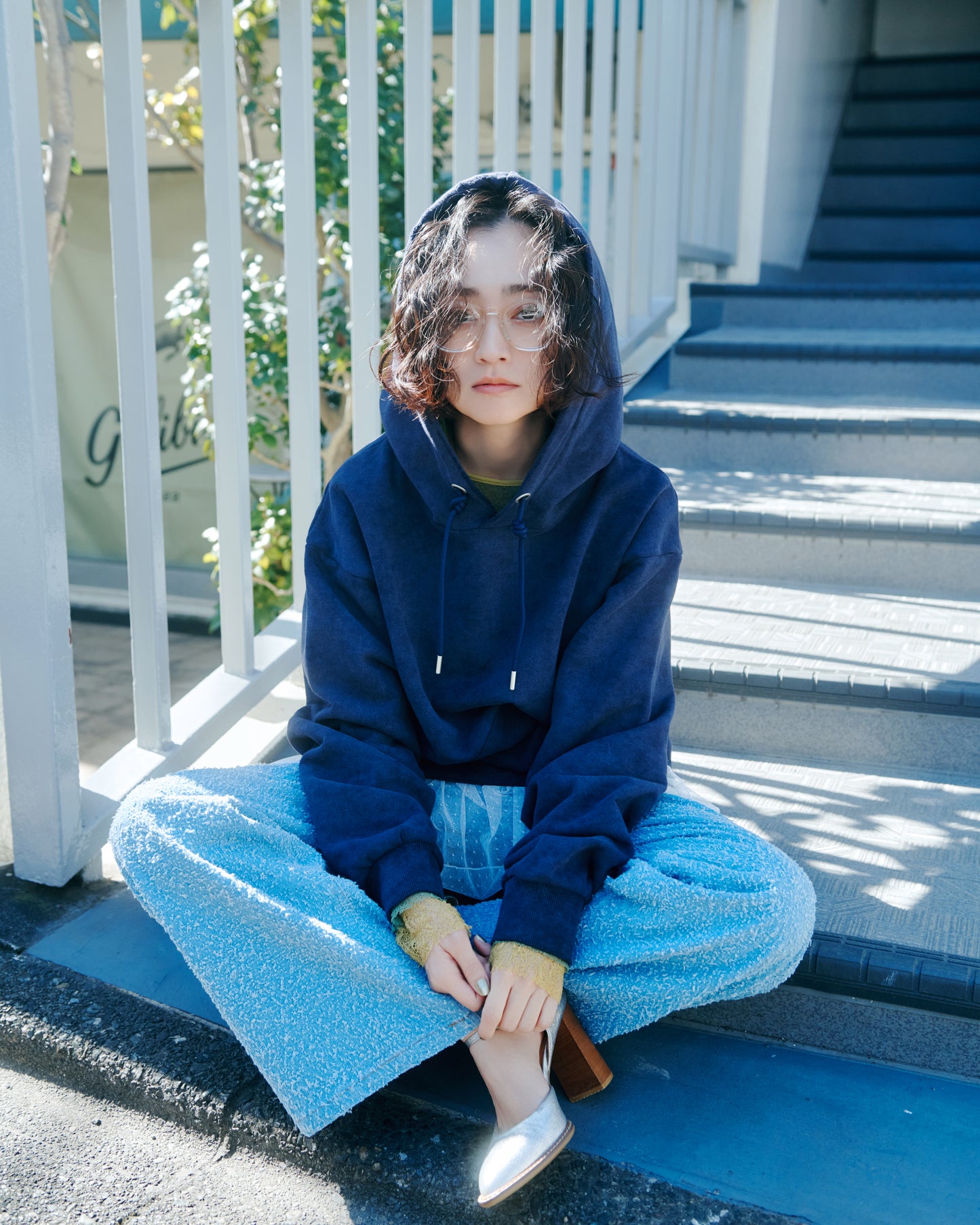 Washed Rough Silhouette Hoodie