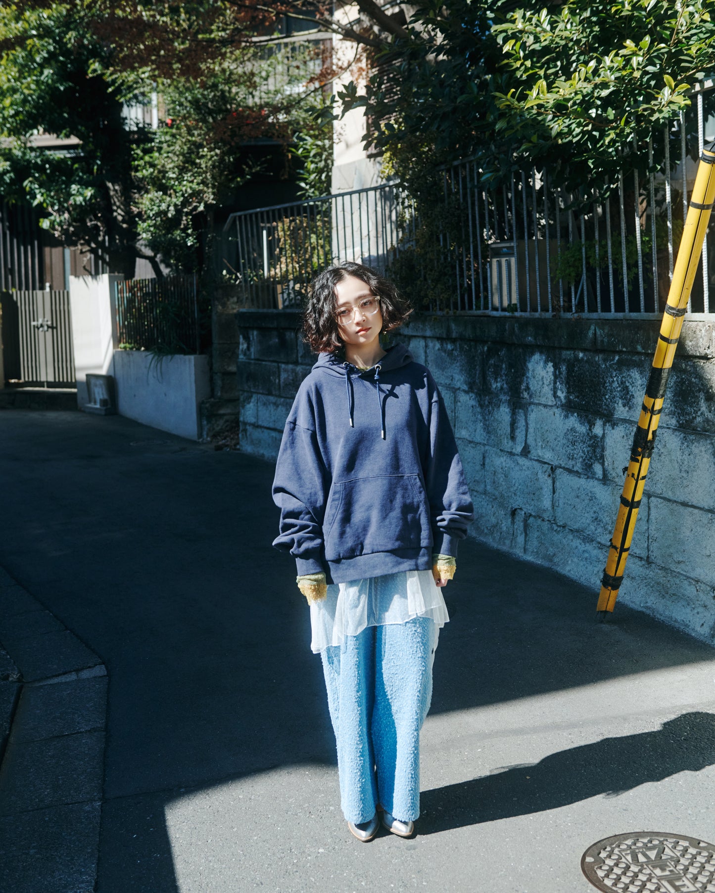 Washed Rough Silhouette Hoodie