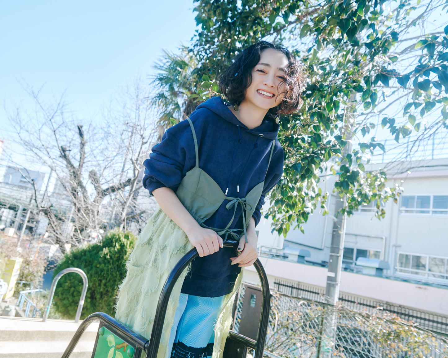 Washed Rough Silhouette Hoodie