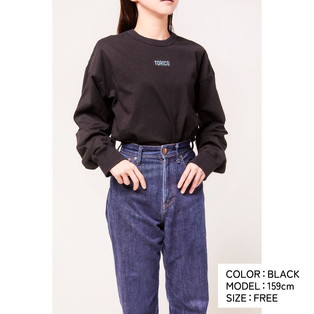 TORICO LOGO LONG TEE(BLACK)