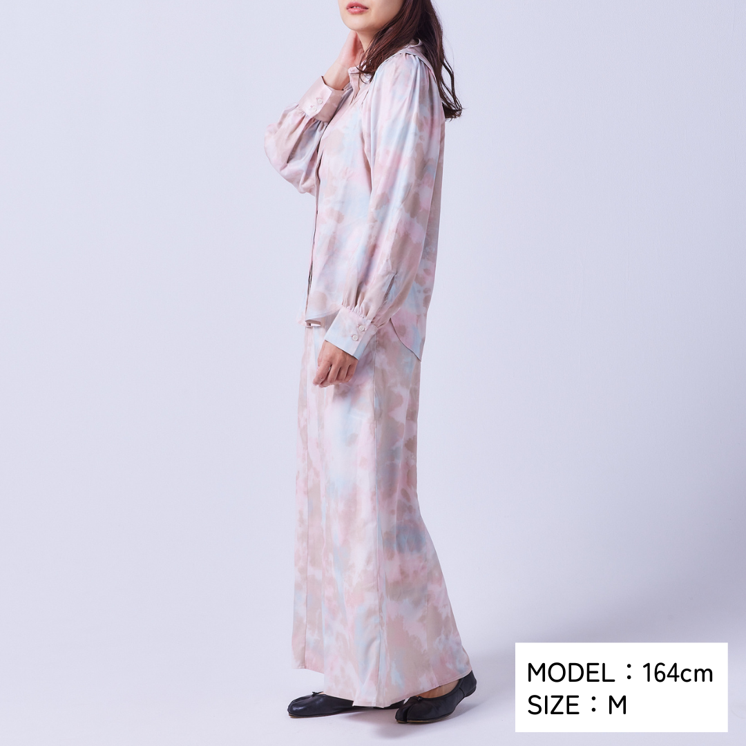 Milky Nuance I-Line Long Skirt