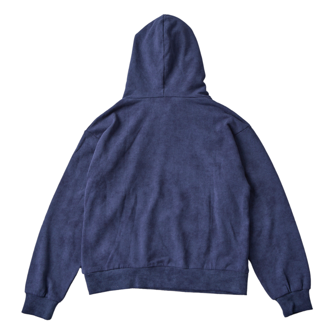 Washed Rough Silhouette Hoodie