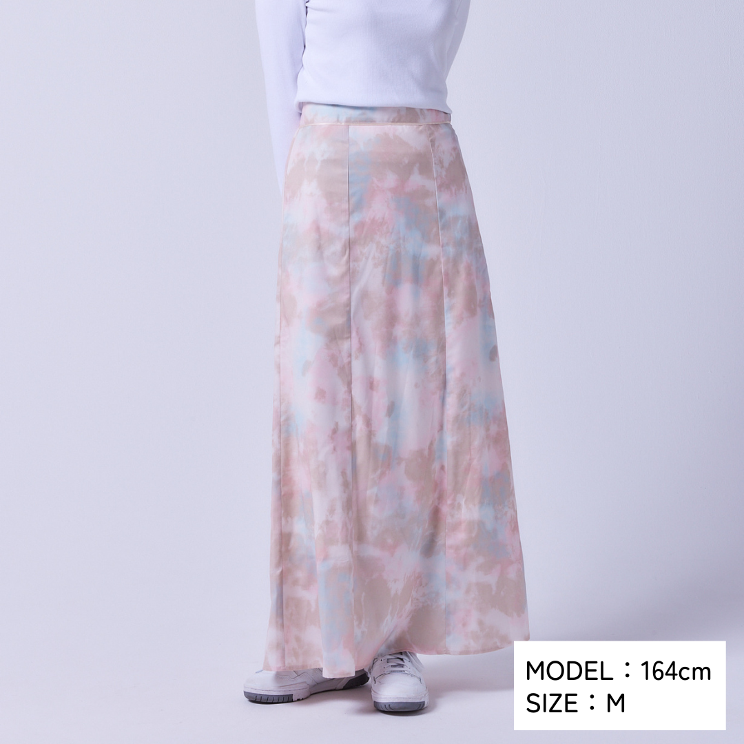 Milky Nuance I-Line Long Skirt
