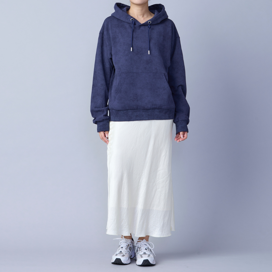 Washed Rough Silhouette Hoodie