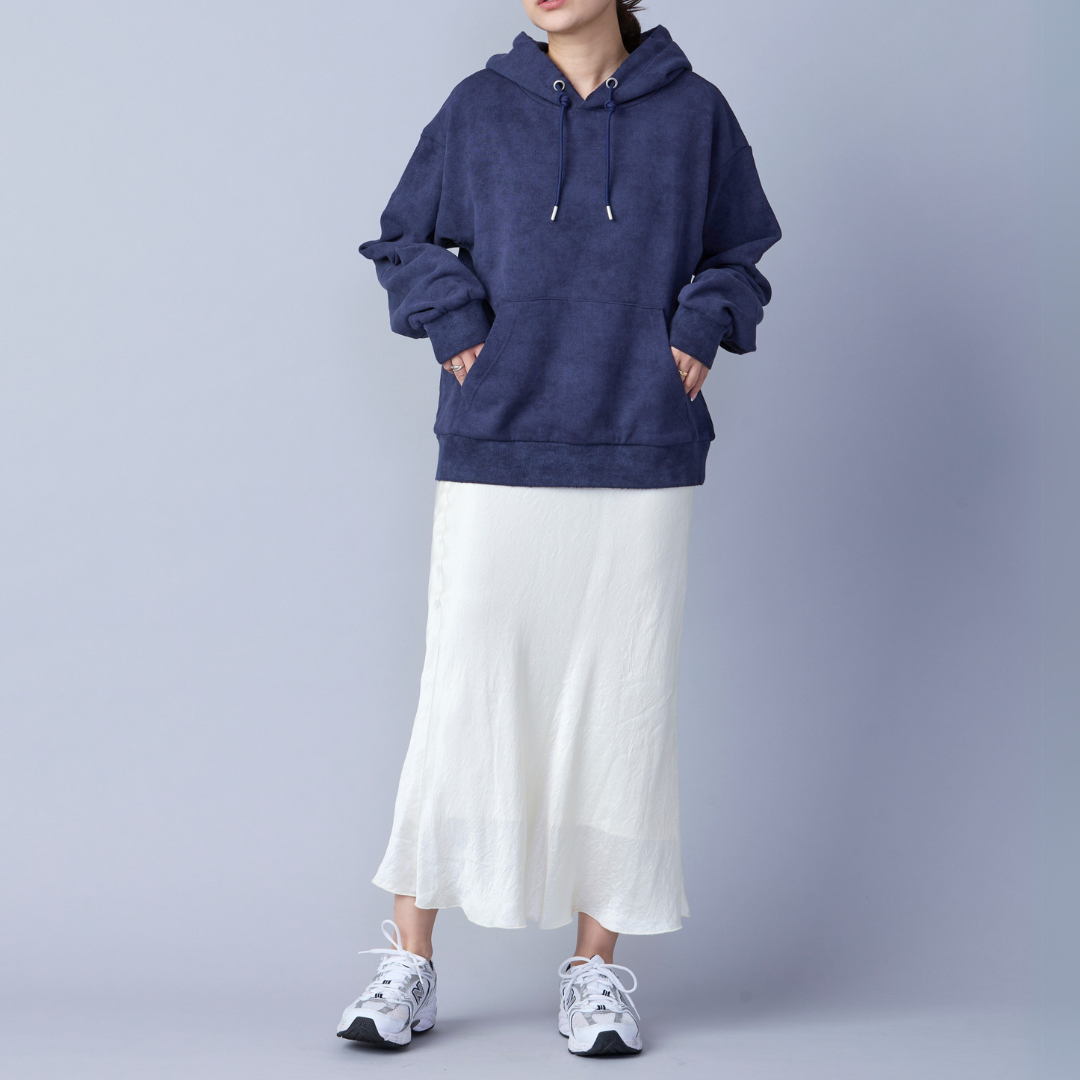 Washed Rough Silhouette Hoodie