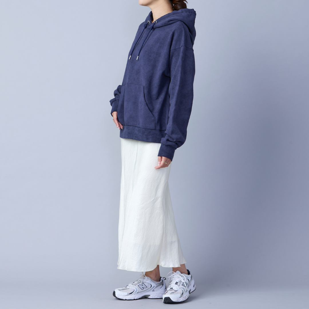 Washed Rough Silhouette Hoodie