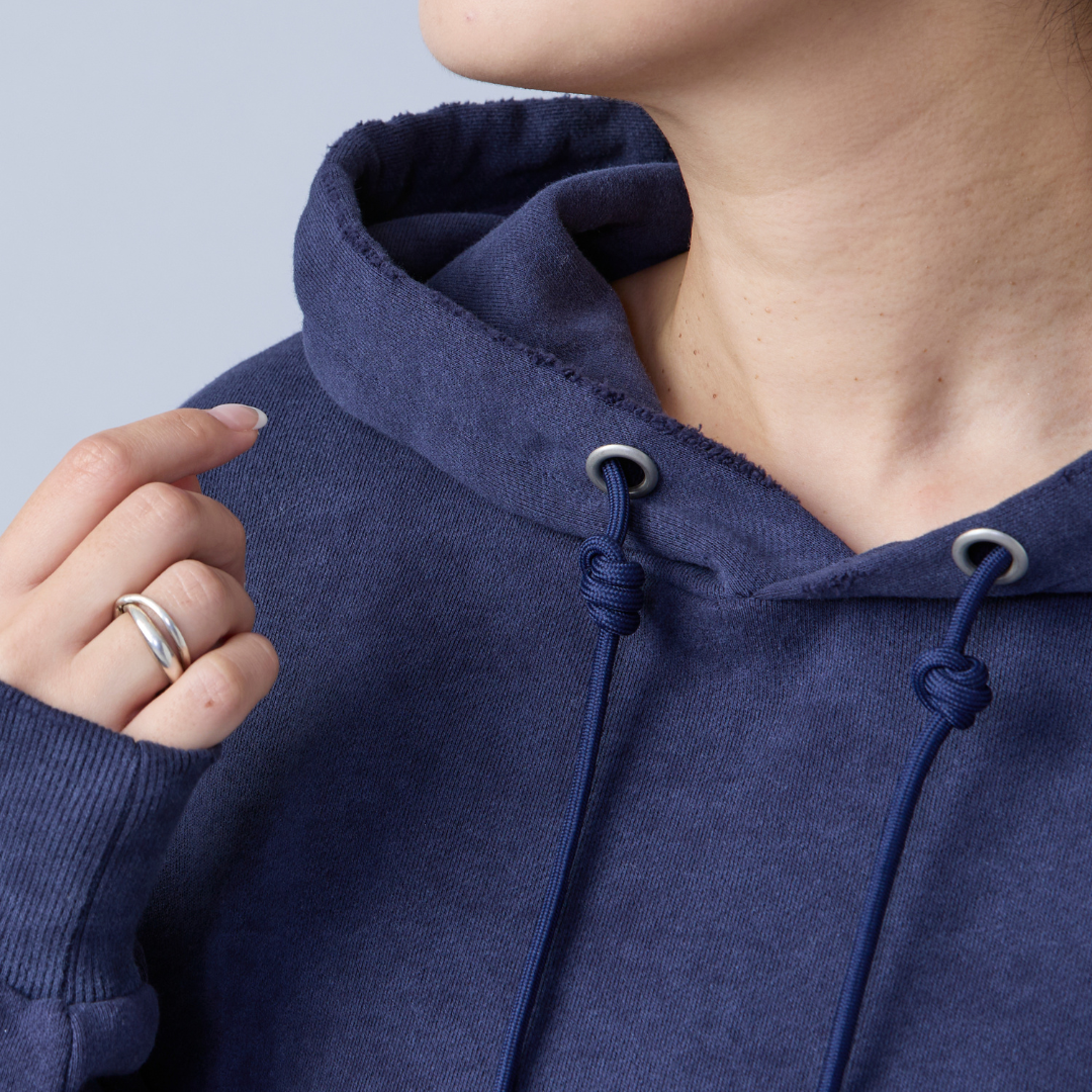 Washed Rough Silhouette Hoodie