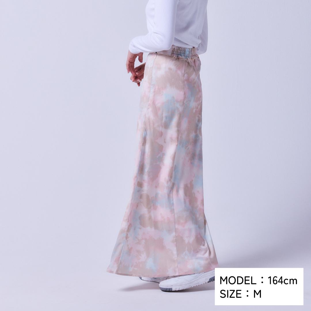 Milky Nuance I-Line Long Skirt
