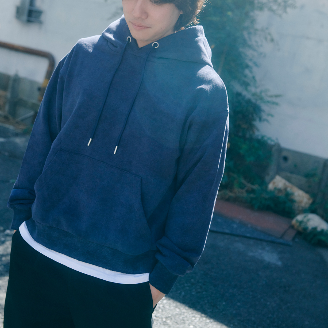 Washed Rough Silhouette Hoodie