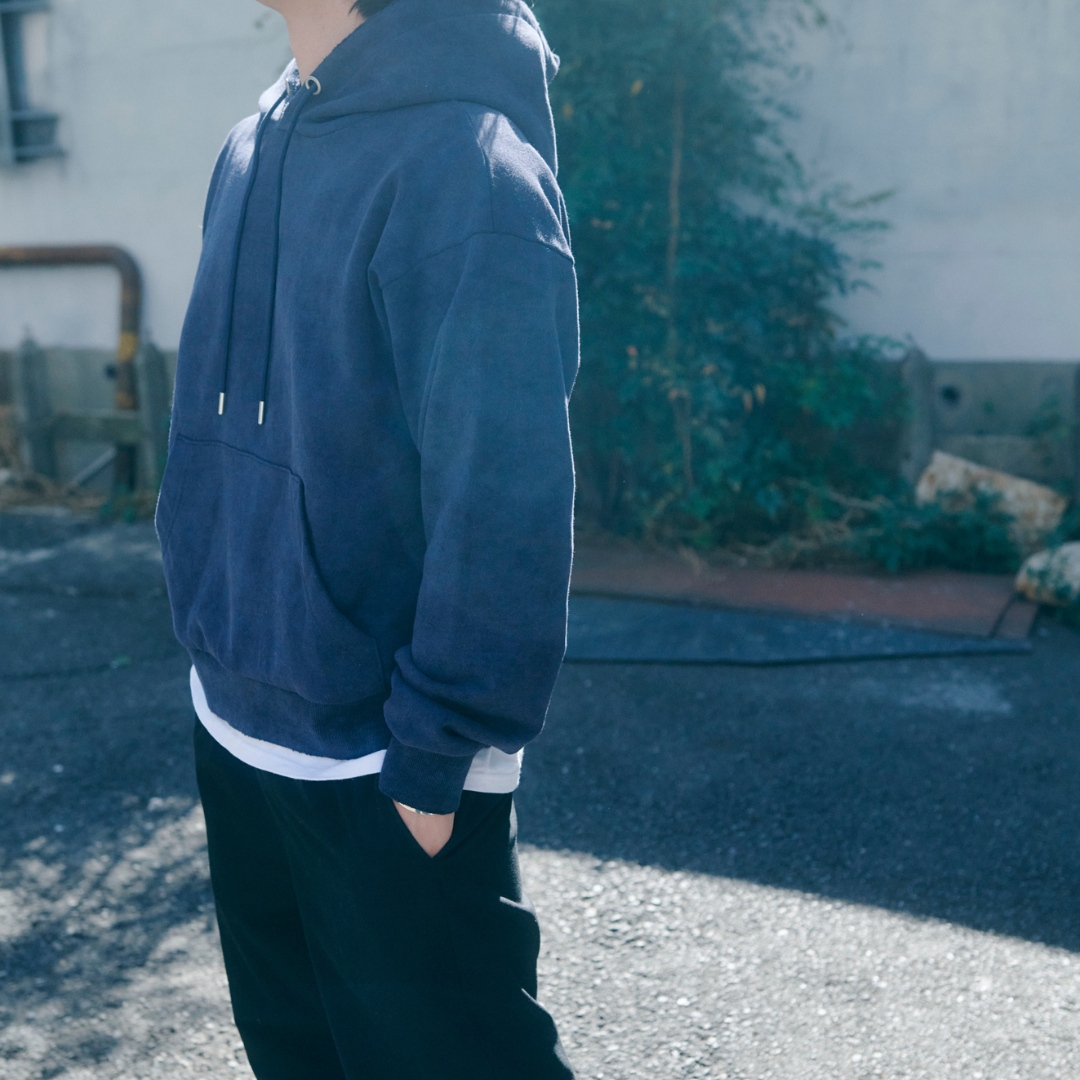 Washed Rough Silhouette Hoodie