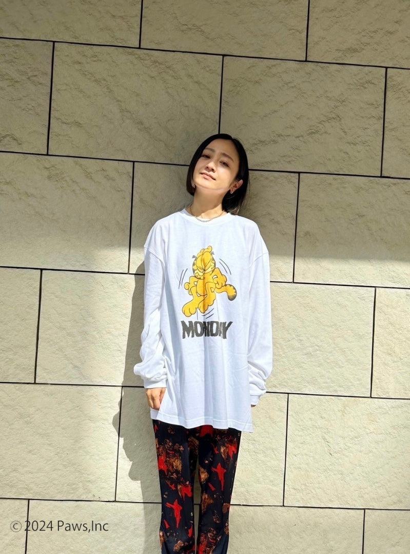 Garfield × Torico Big Long Tee