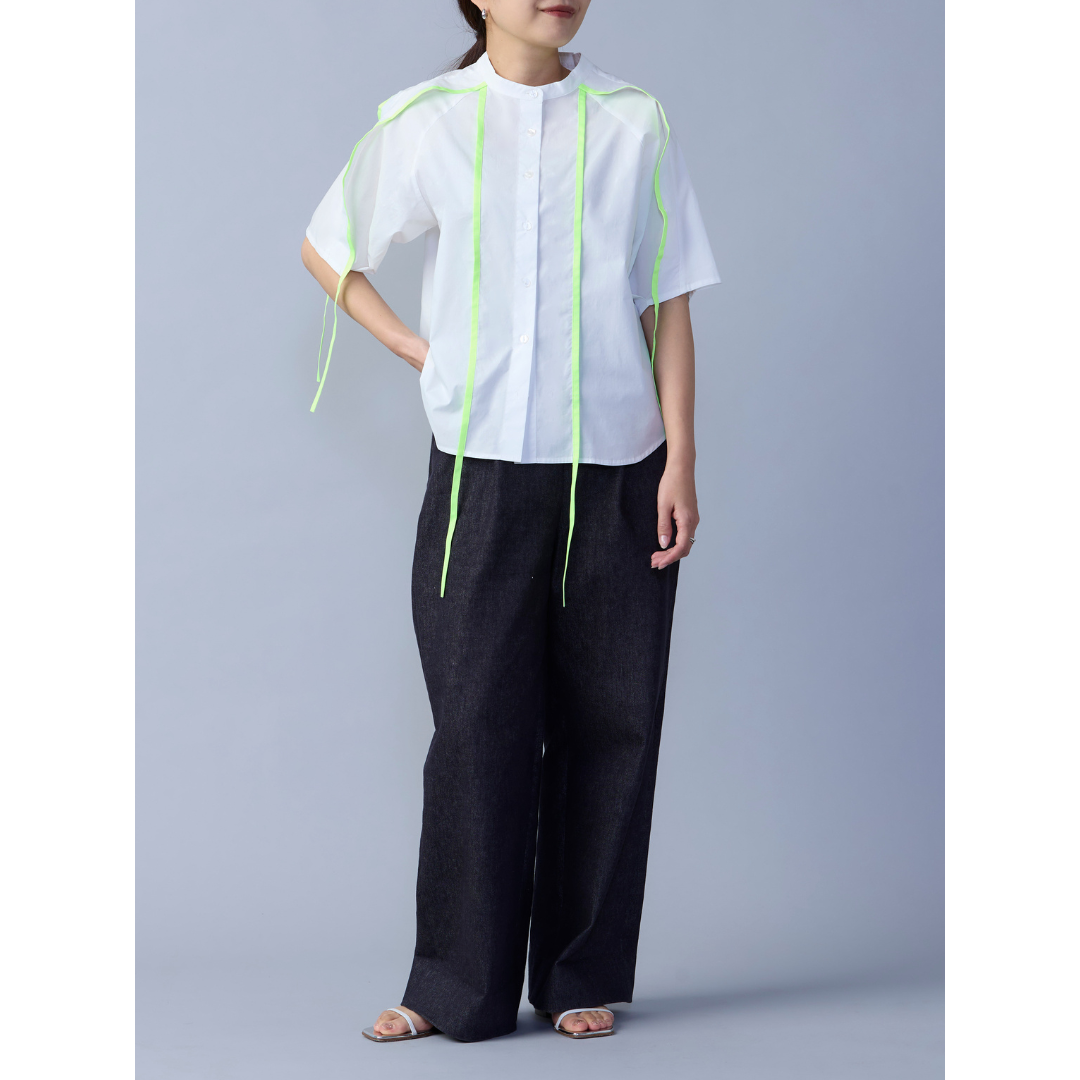 Neon Green Piped Shirt