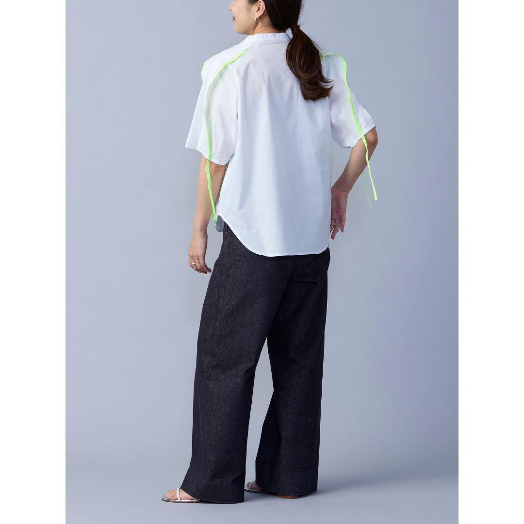 Neon Green Piped Shirt