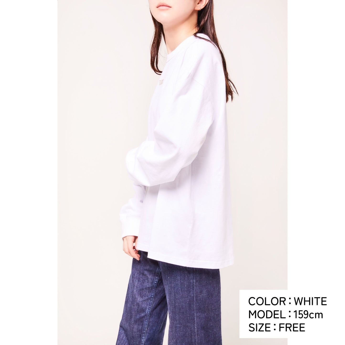 TORICO LOGO LONG TEE(WHITE)