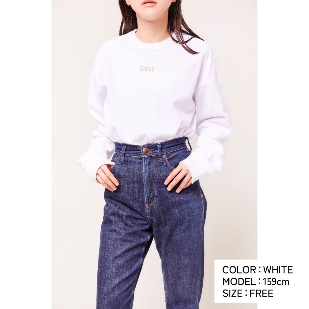 TORICO LOGO LONG TEE(WHITE)