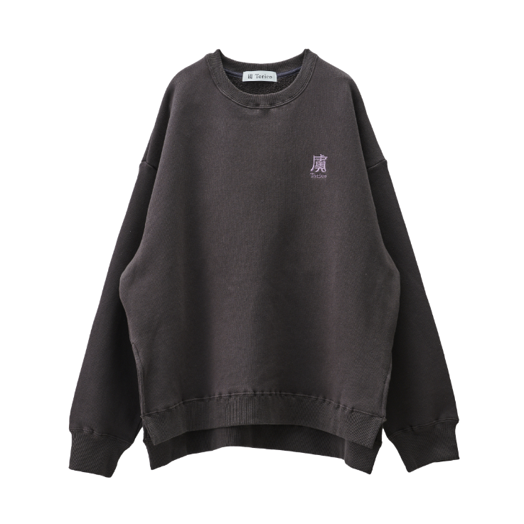 SIDE SLIT TORICO LOGO SWEAT(BLACK)