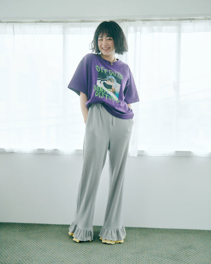 Layered Frill Waffle Pants