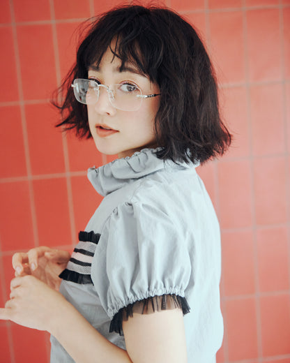 Frill Line Zip Tops