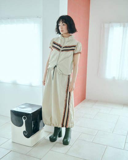 Frill Line Gather Skirt