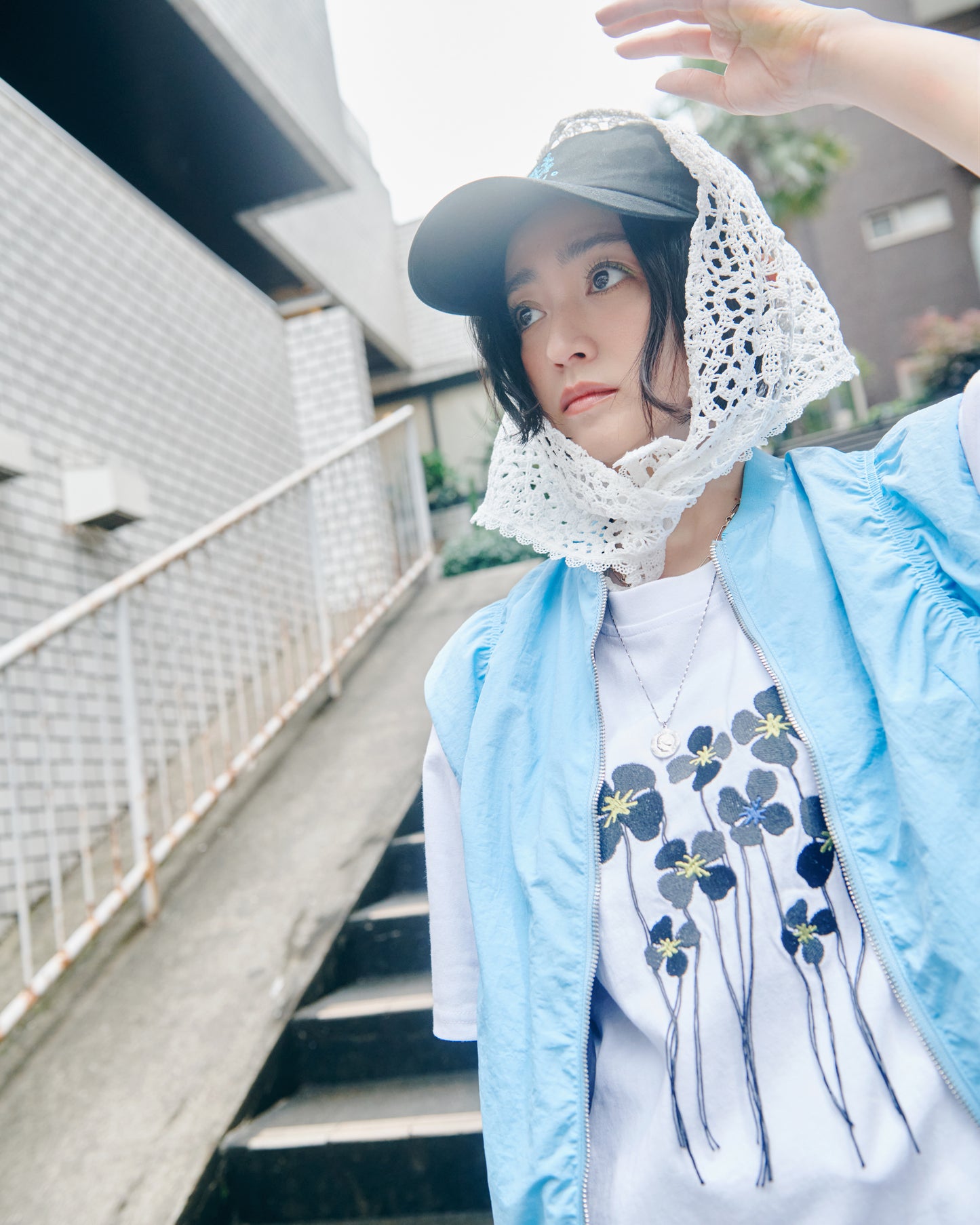 Flower Tee and Vest Set