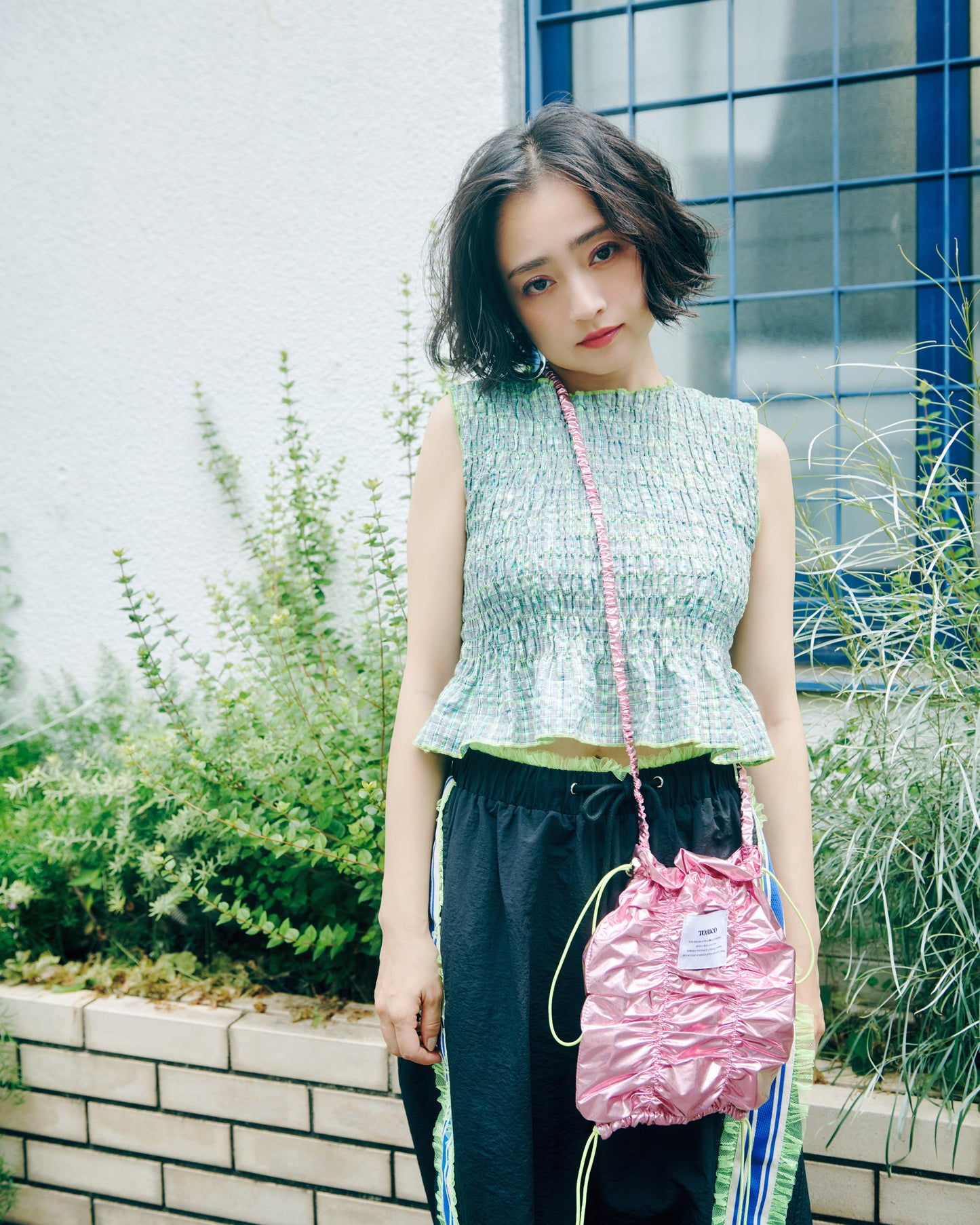 Shirring Mini Shoulder Bag