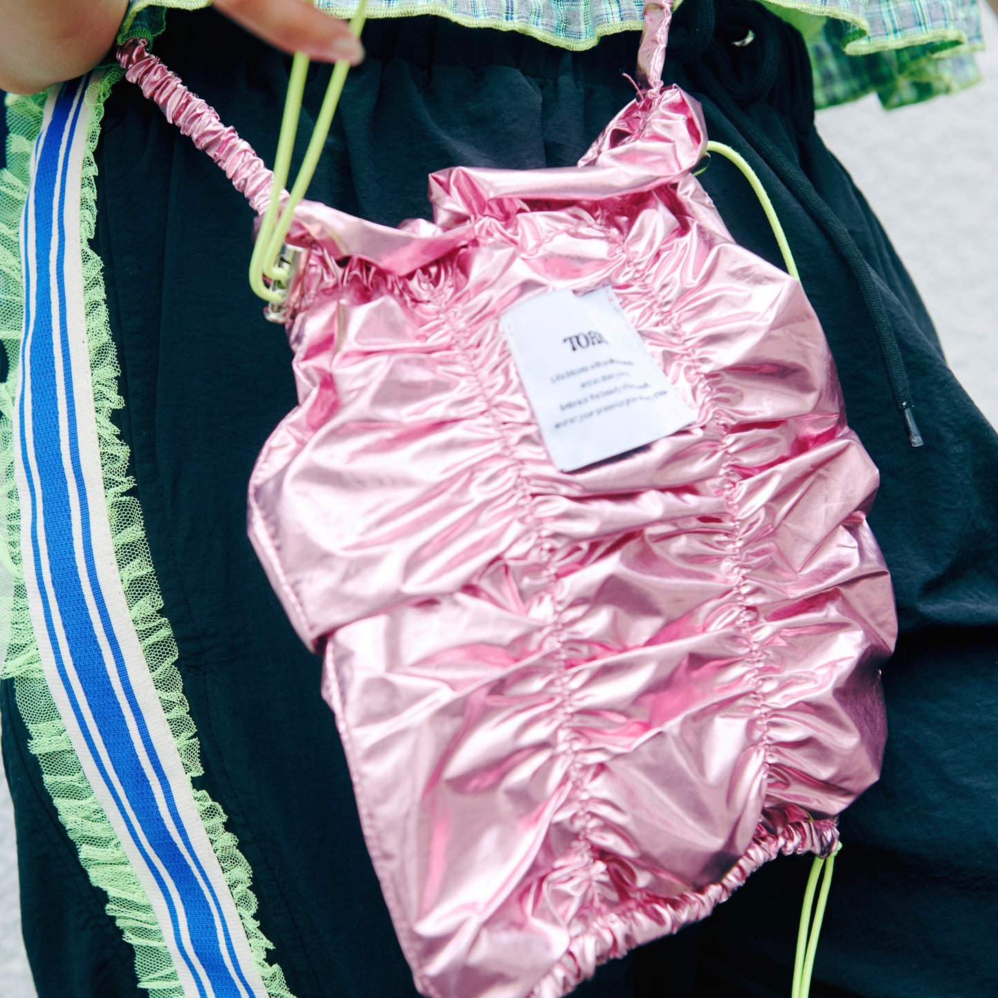 Shirring Mini Shoulder Bag