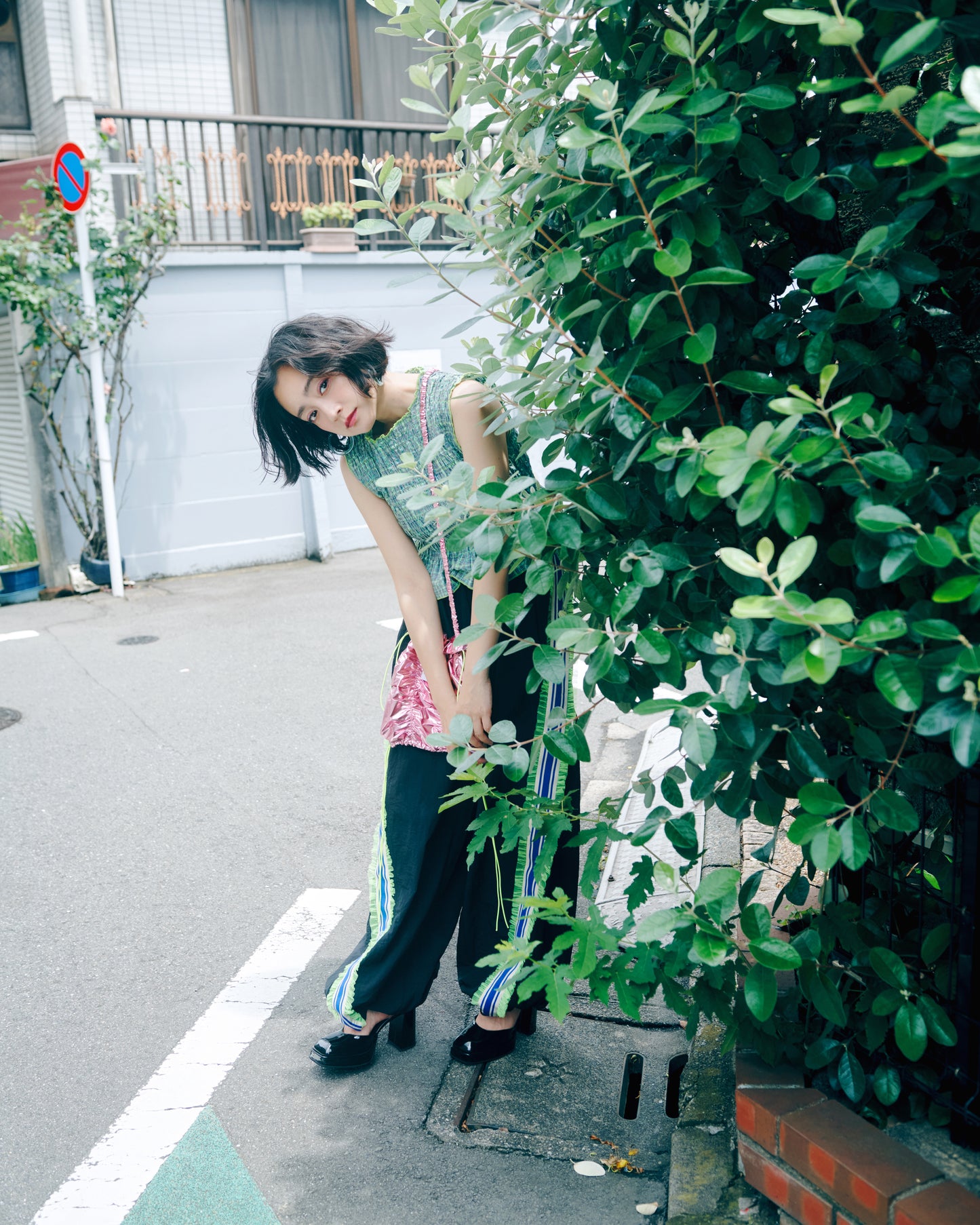 Shirring Mini Shoulder Bag