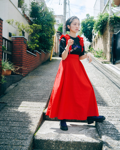 Frilled Suspender Skirt