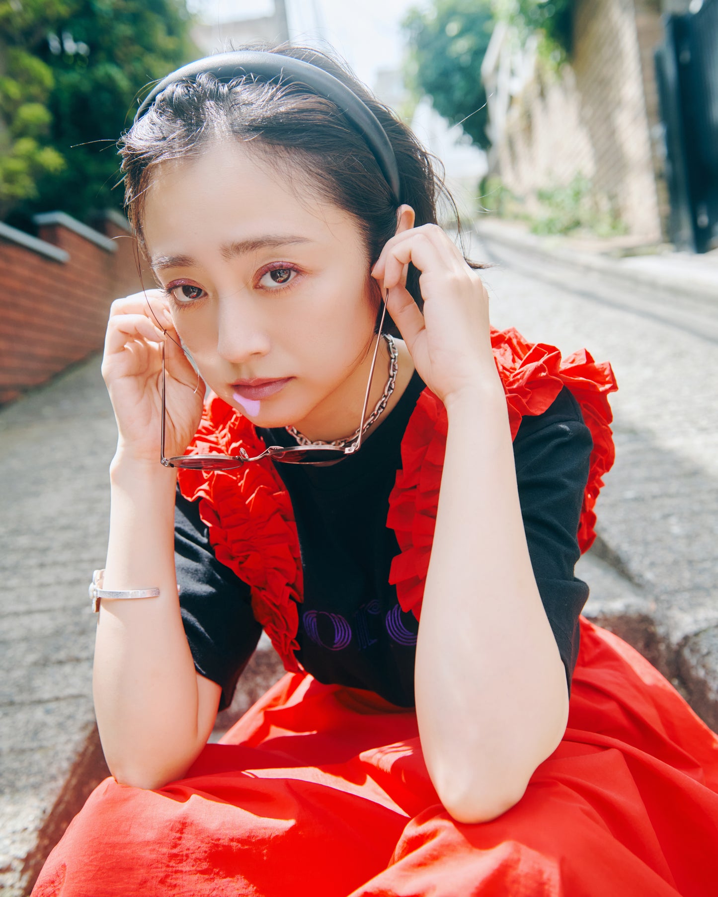 Frilled Suspender Skirt