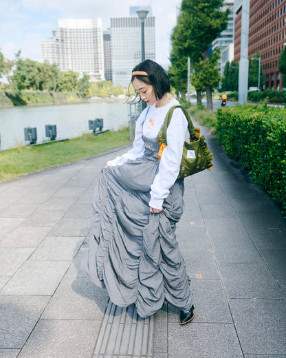 Gather Design Long Dress