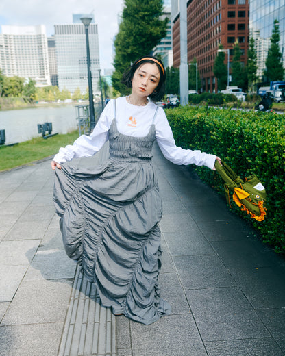 Gather Design Long Dress