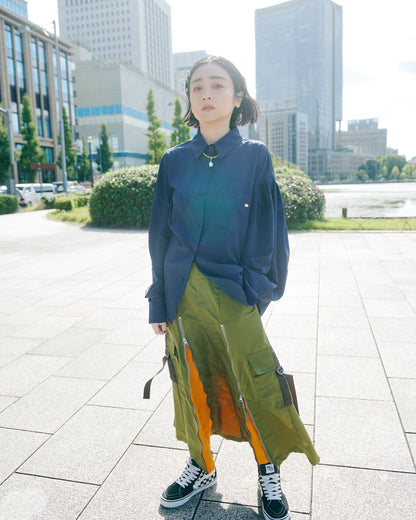 MA-1 Style Zip-Up Skirt