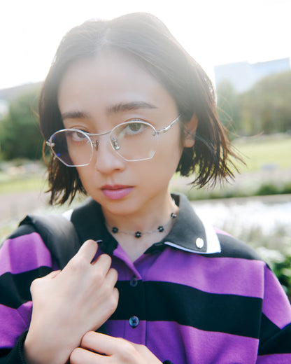 Stripe Rugby Collar Tshirt