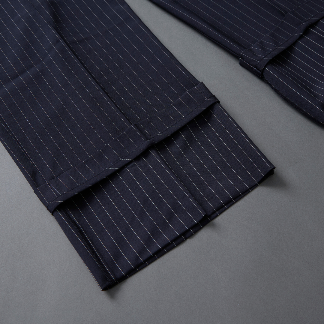 Pinstripe Frilled Salopette