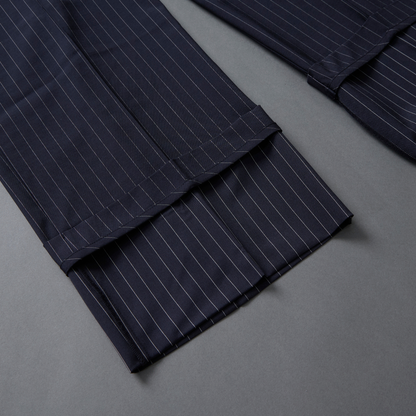 Pinstripe Frilled Salopette