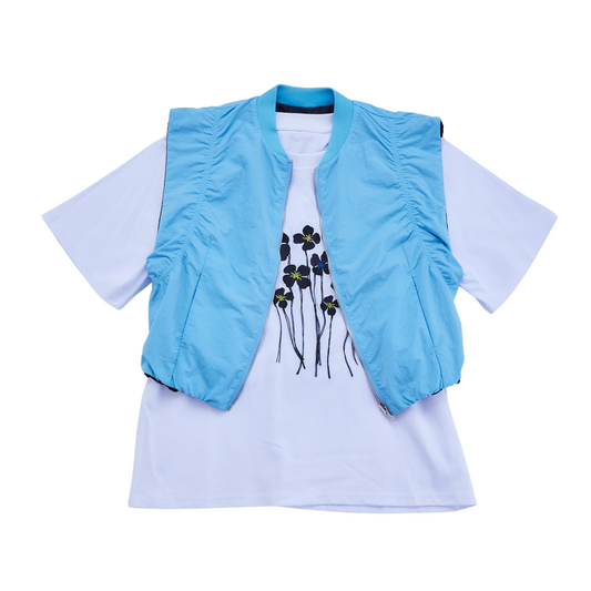 Flower Tee and Vest Set