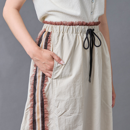 Frill Line Gather Skirt