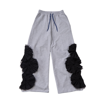 Corsage Bloom Sweat Pants