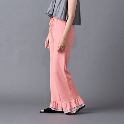 Layered Frill Waffle Pants