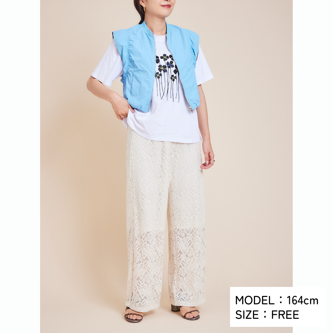 Flower Tee and Vest Set