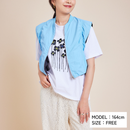 Flower Tee and Vest Set