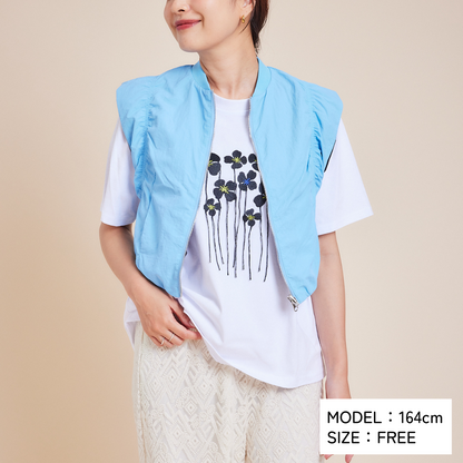 Flower Tee and Vest Set