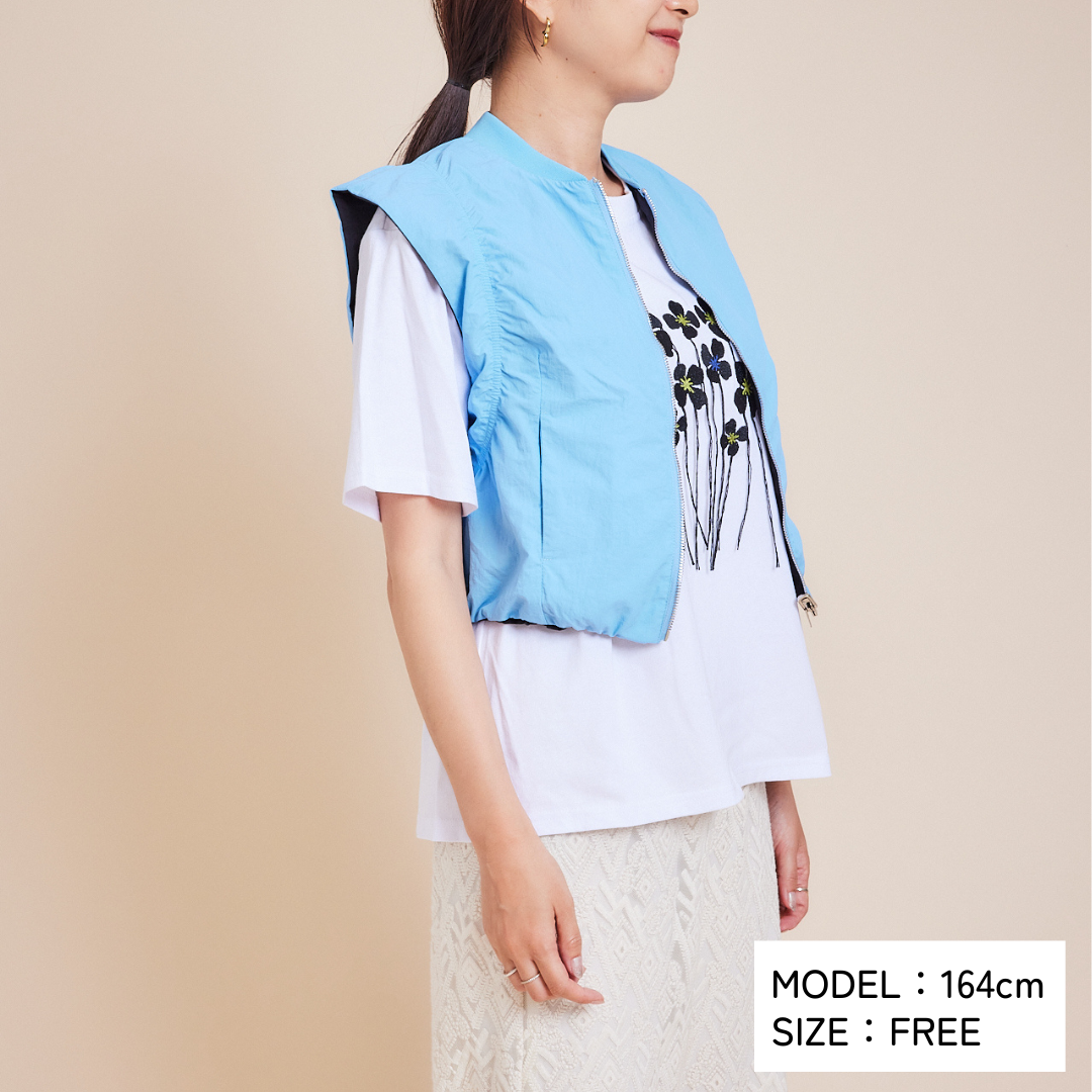 Flower Tee and Vest Set