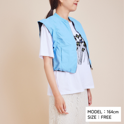 Flower Tee and Vest Set