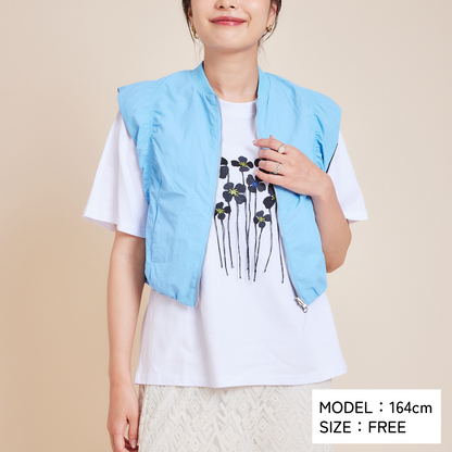 Flower Tee and Vest Set
