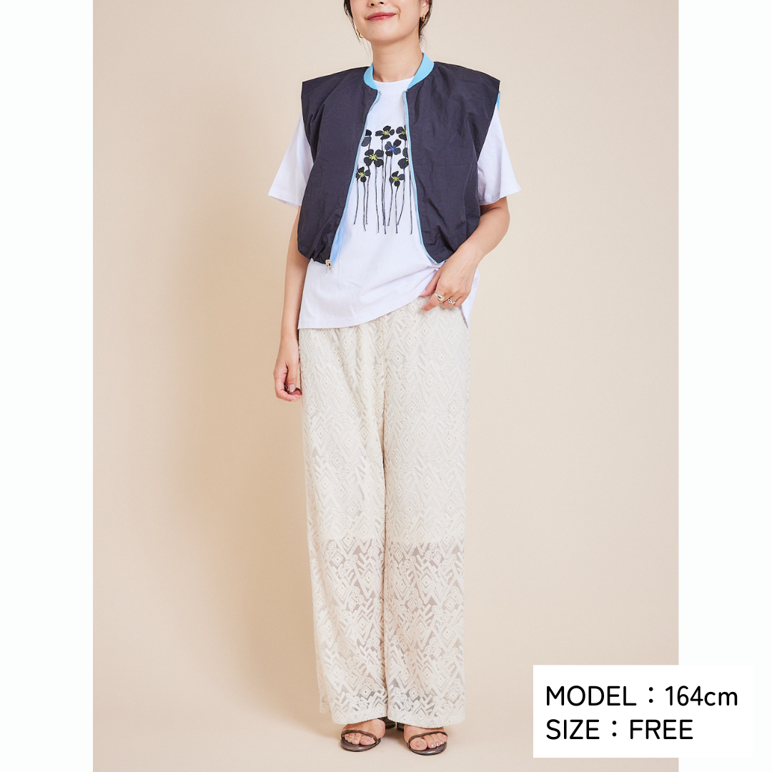 Flower Tee and Vest Set