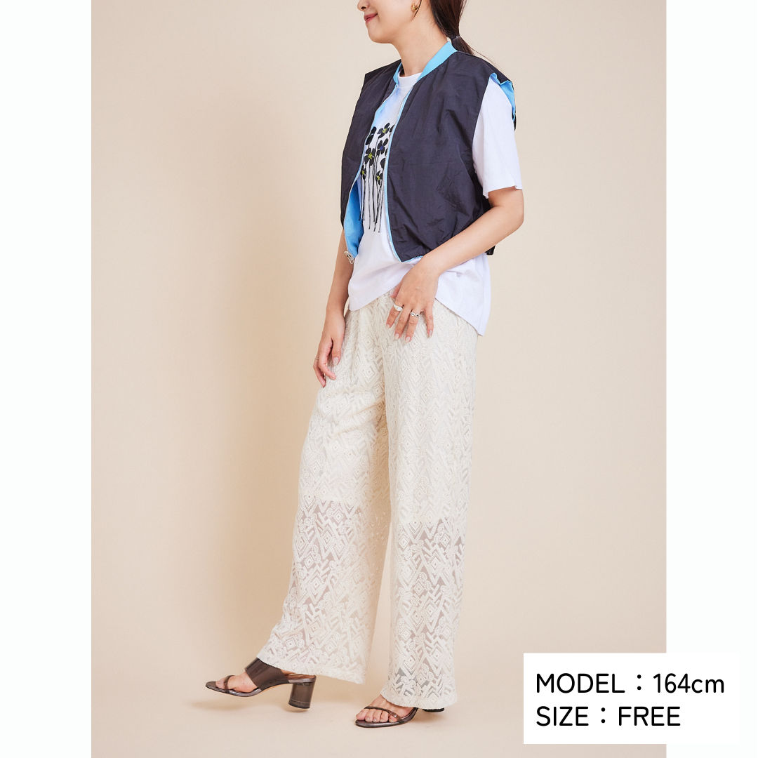 Flower Tee and Vest Set